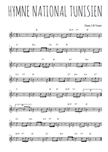 Hymne national tunisien